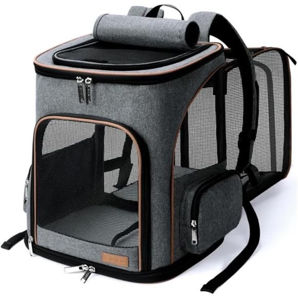 Cat Backpack Expandable Pet Carrier Backpack for Small Cats and Dogs - Picture 1 of 7
